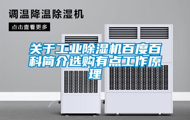 關(guān)于工業(yè)除濕機百度百科簡介選購有點工作原理