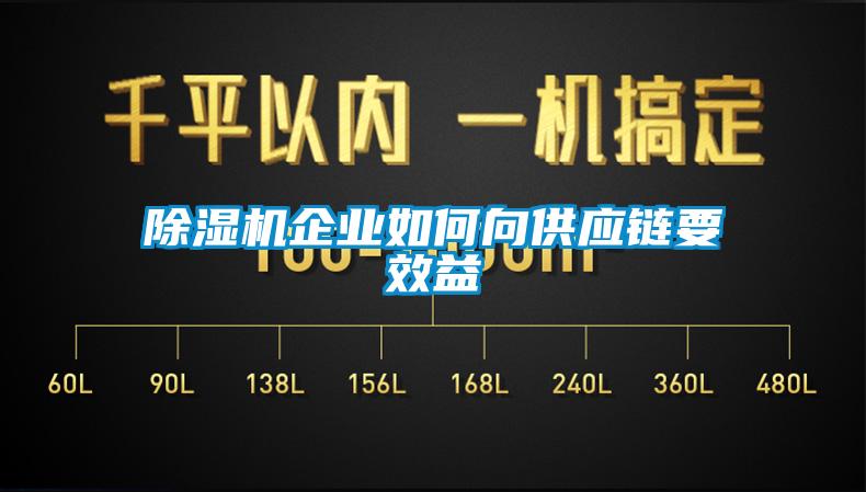 除濕機企業(yè)如何向供應(yīng)鏈要效益