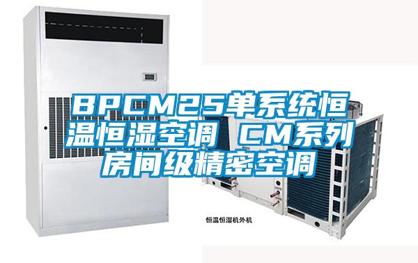 BPCM25單系統(tǒng)恒溫恒濕空調 CM系列房間級精密空調