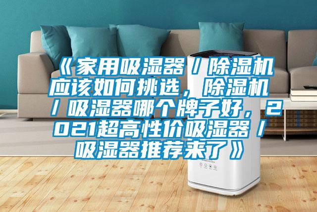 《家用吸濕器／除濕機(jī)應(yīng)該如何挑選，除濕機(jī)／吸濕器哪個(gè)牌子好，2021超高性價(jià)吸濕器／吸濕器推薦來(lái)了》