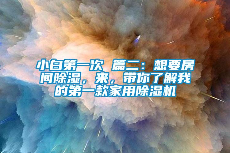 小白第一次 篇二：想要房間除濕，來，帶你了解我的第一款家用除濕機(jī)