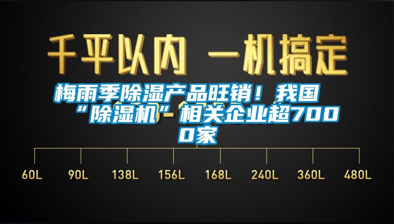 梅雨季除濕產(chǎn)品旺銷！我國“除濕機”相關(guān)企業(yè)超7000家