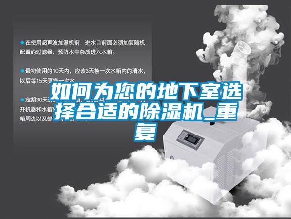 如何為您的地下室選擇合適的除濕機_重復