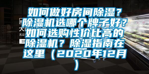 如何做好房間除濕？除濕機(jī)選哪個(gè)牌子好？如何選購(gòu)性價(jià)比高的除濕機(jī)？除濕指南在這里（2020年12月）