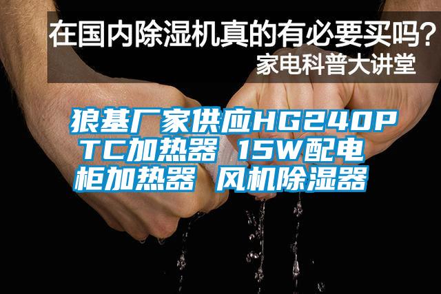 狼基廠家供應(yīng)HG240PTC加熱器 15W配電柜加熱器 風(fēng)機除濕器