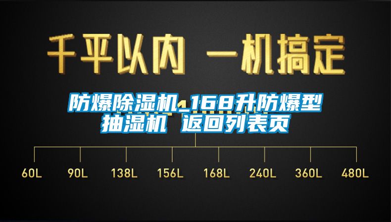 防爆除濕機(jī)_168升防爆型抽濕機(jī) 返回列表頁(yè)