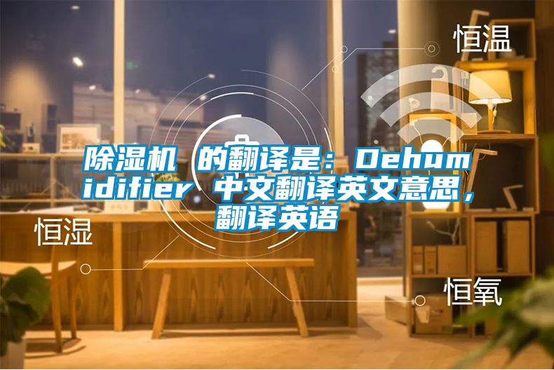 除濕機(jī) 的翻譯是：Dehumidifier 中文翻譯英文意思，翻譯英語(yǔ)