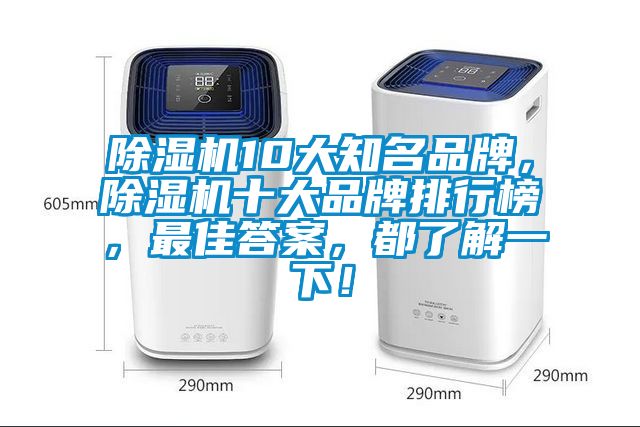 除濕機10大知名品牌，除濕機十大品牌排行榜，最佳答案，都了解一下！