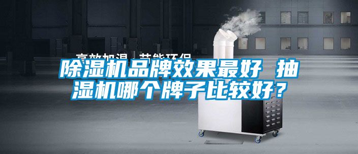 除濕機品牌效果最好 抽濕機哪個牌子比較好？