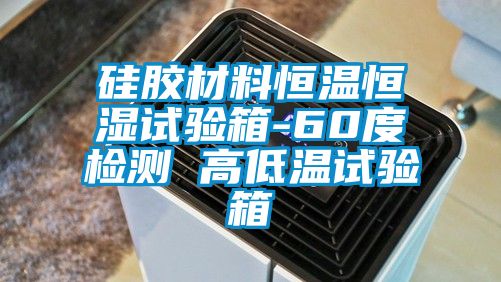 硅膠材料恒溫恒濕試驗箱-60度檢測 高低溫試驗箱