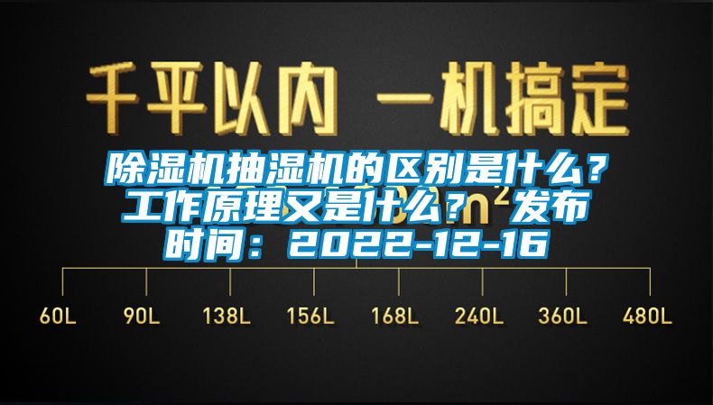 除濕機(jī)抽濕機(jī)的區(qū)別是什么？工作原理又是什么？ 發(fā)布時間：2022-12-16